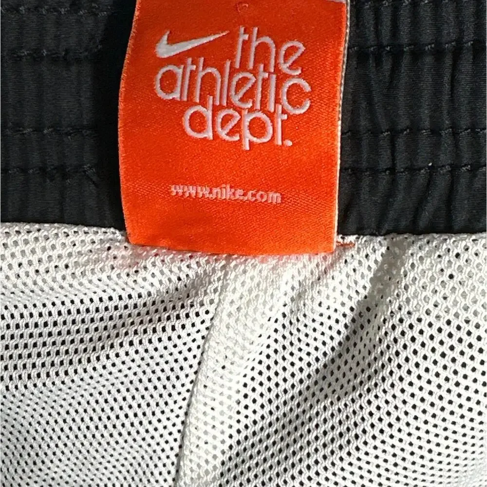Nike Y2K Track Pants Boys L / Men's M Baggy Black Mesh Lined Athletic Dept